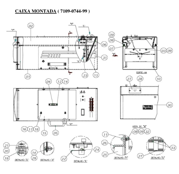 caixa montada