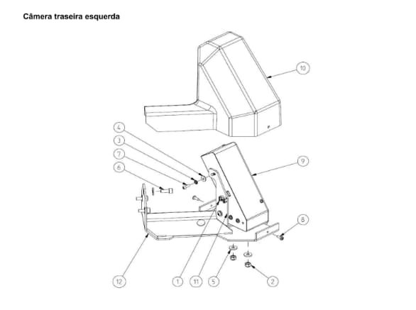 Câmera Traseira Esquerda